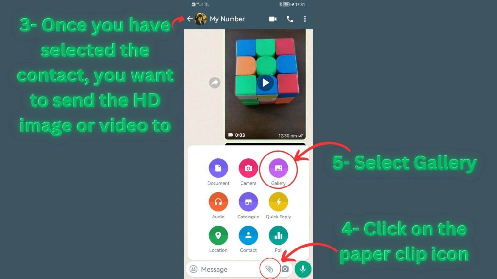 WhatsApp Supports HD Photos And Videos